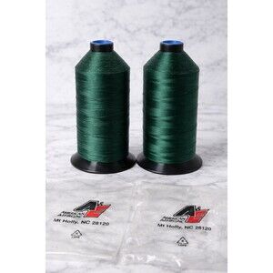 2 American & Efird Anefil Nylon Thread Tex 70 16oz Emerald Green Industrial Cone